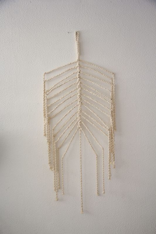 Ramificaciones de la memoria I — escultura en cuerda tejida